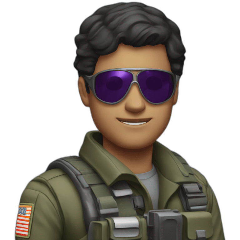 A military pilot with dark purple helmet do this 👍🏻  emoji