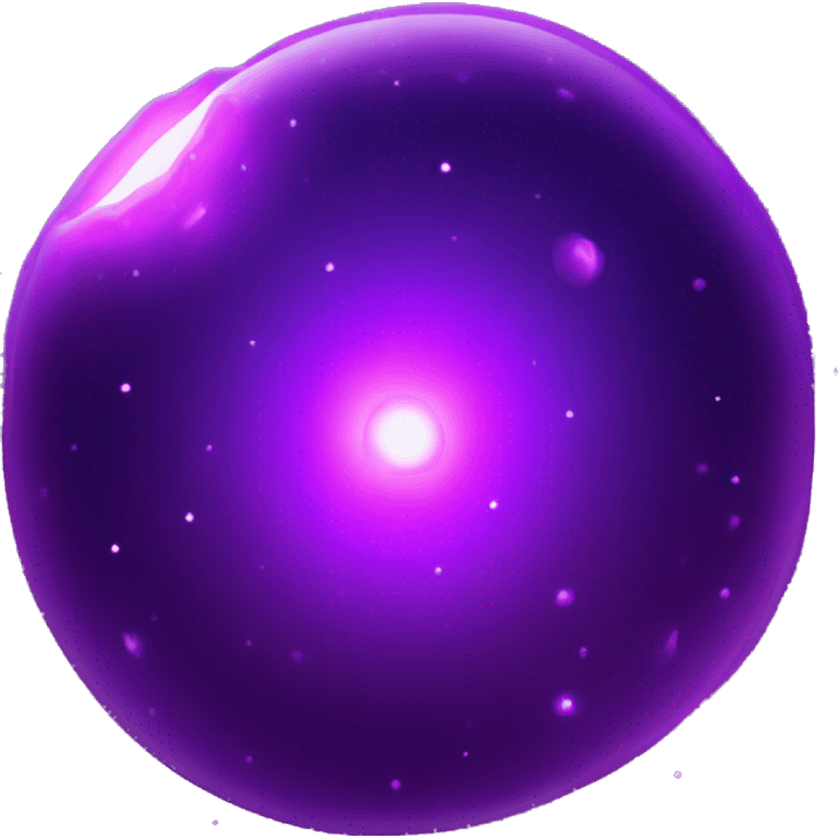 a glowing only purple space artifact emoji