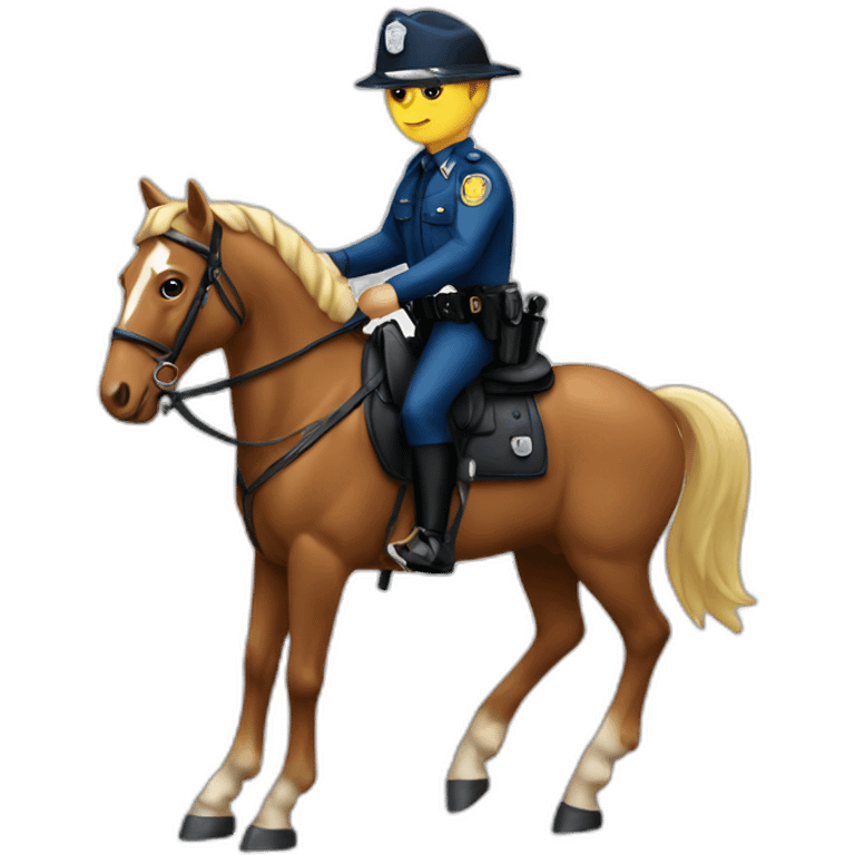 Police à cheval emoji