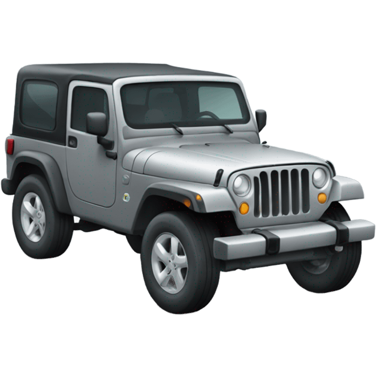 Gray Jeep emoji