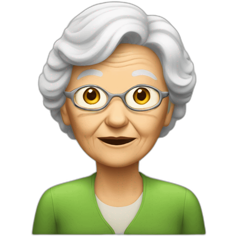 old women in bus emoji