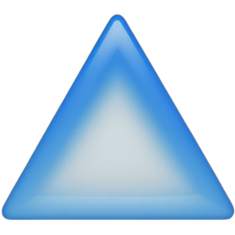 Blue triangle basic emoji