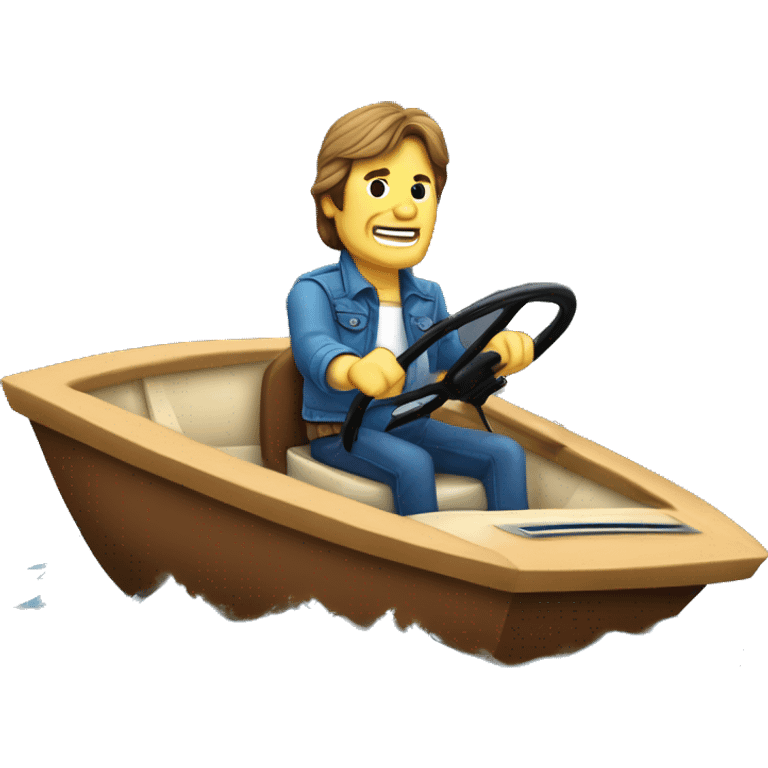 john fogerty driving a fan boat emoji