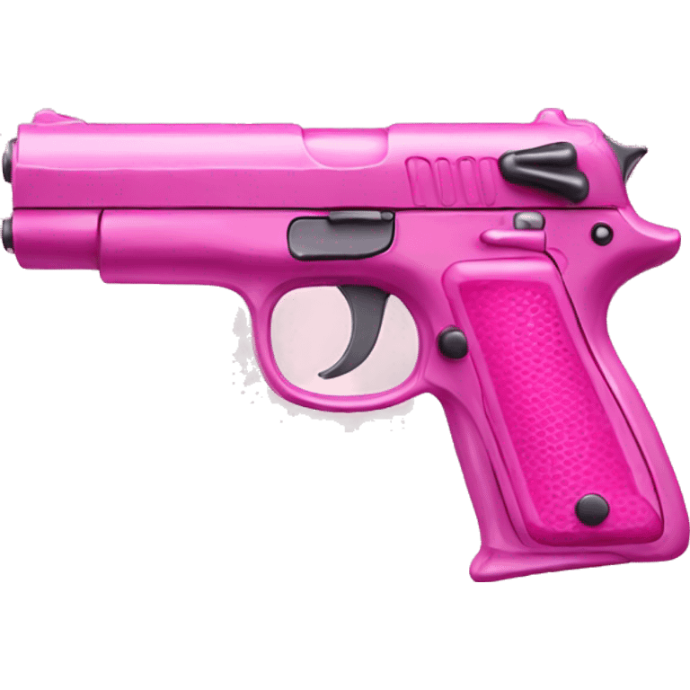 Shiny pink gun emoji