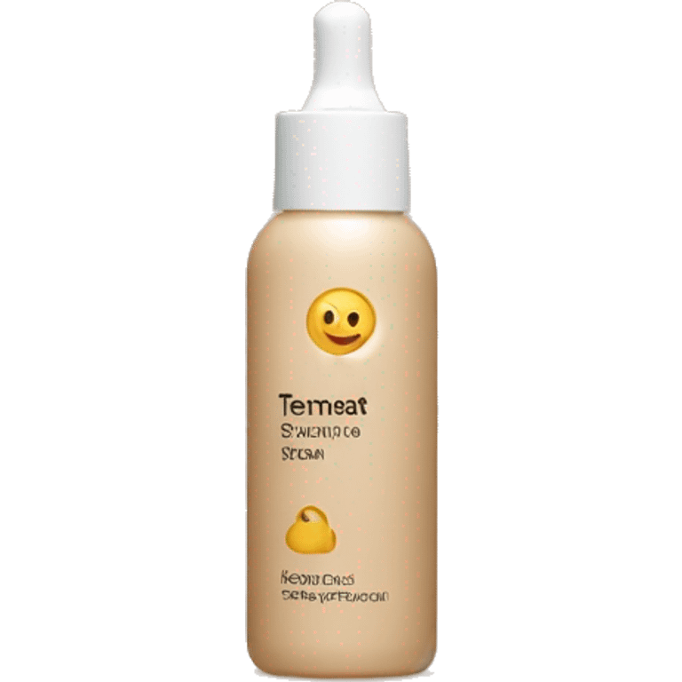 Skincare serum in a beige bottle  emoji