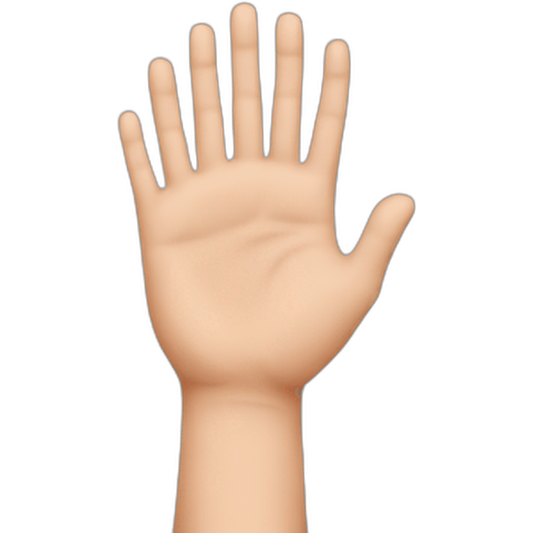 hand with customers emoji