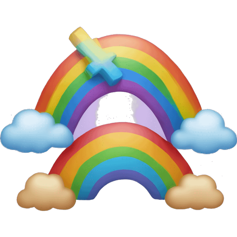 rainbow with an x on top emoji