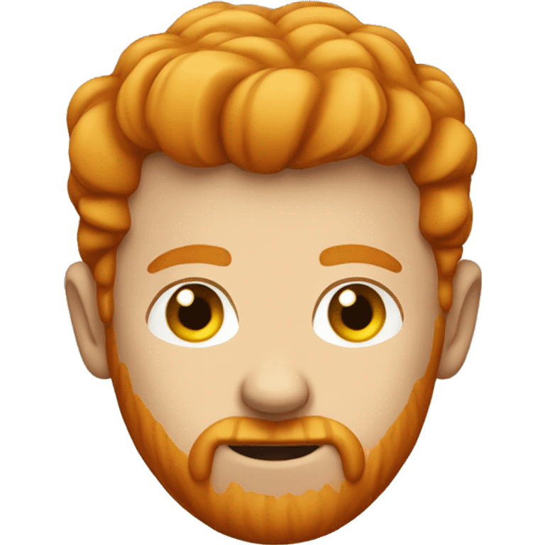 ginger man with head turned slightly to the left
 emoji