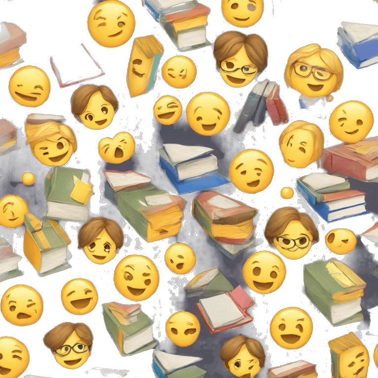 teachers' seminar with books emoji