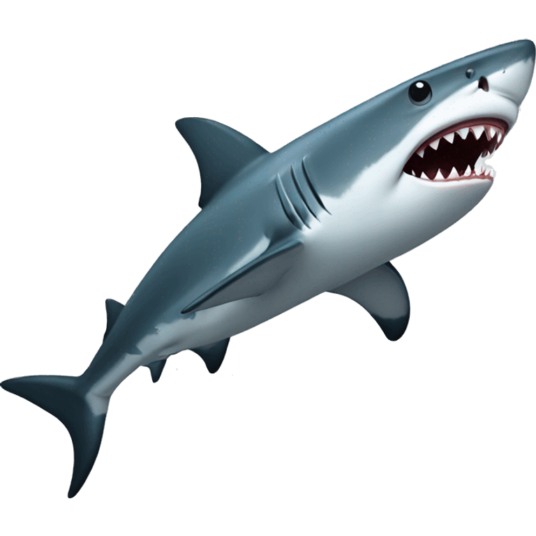 shark in a flat  emoji