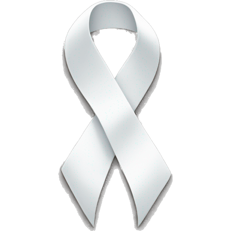 White ribbon  emoji