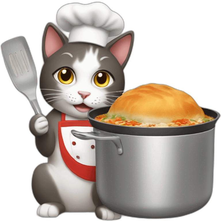 cooking cat emoji