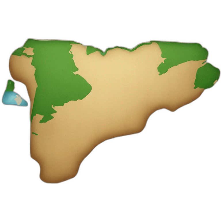 Mapa de Latino AMERICA emoji