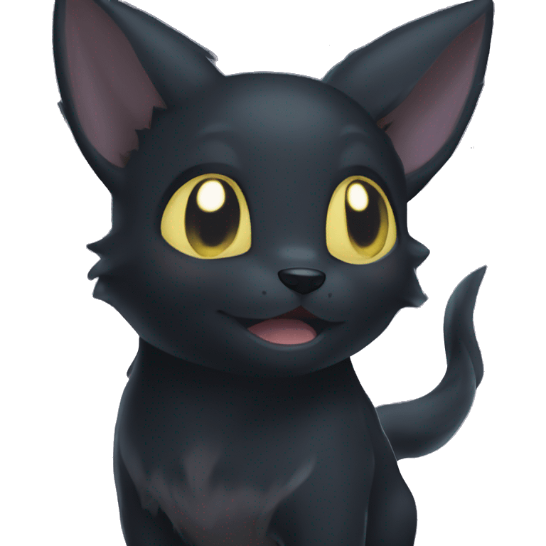 Umbreon shiny blep emoji