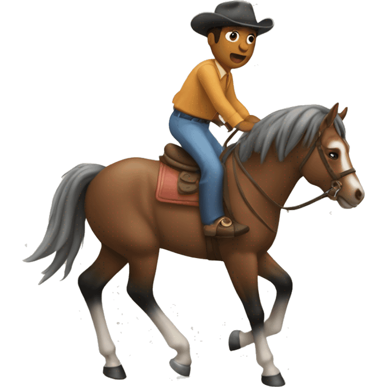 un caballo galopando emoji