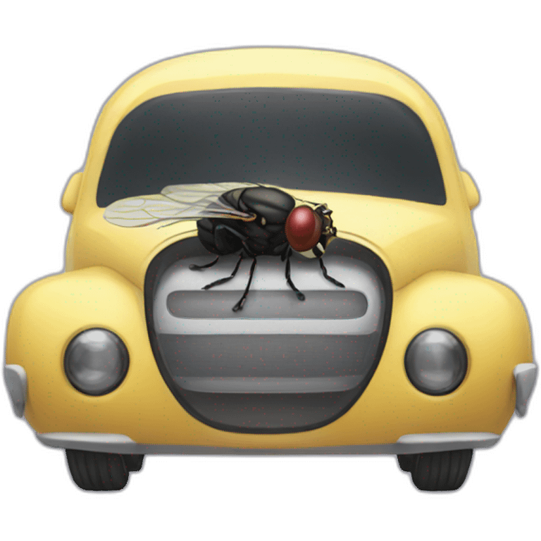 Fly car between cat emoji