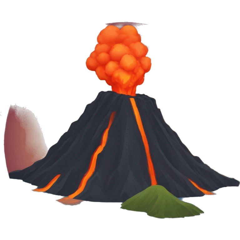 volcano circle emoji