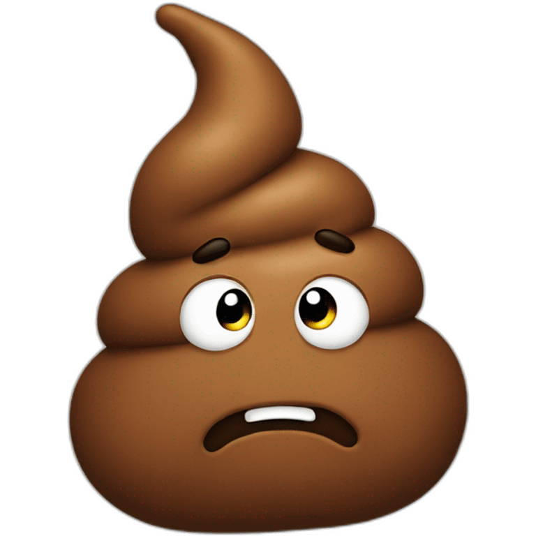 thinking poop emoji