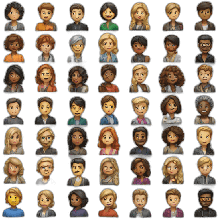 consortium of people emoji