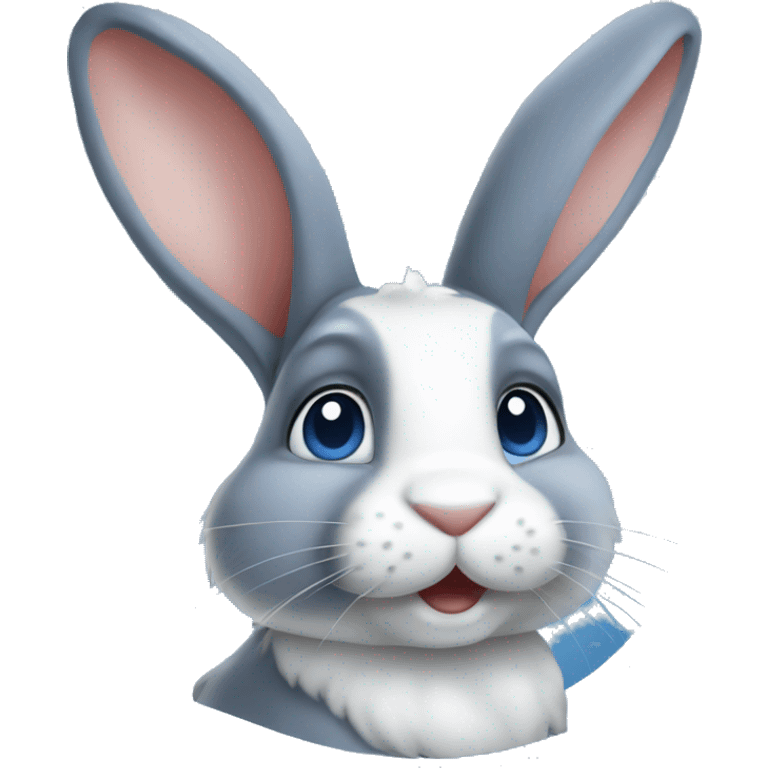 Blue Dutch Rabbit emoji