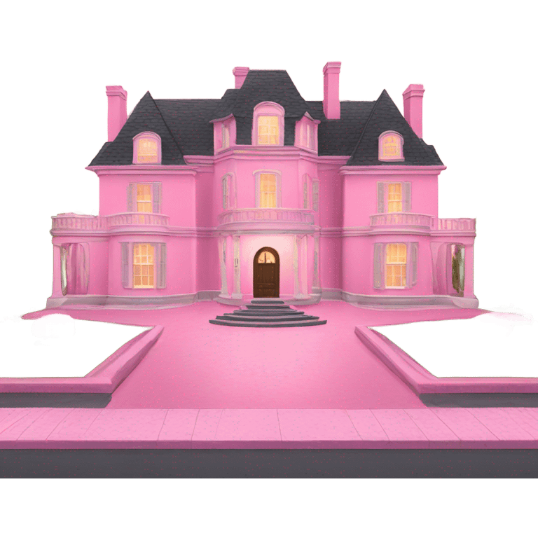 pink mansion  emoji