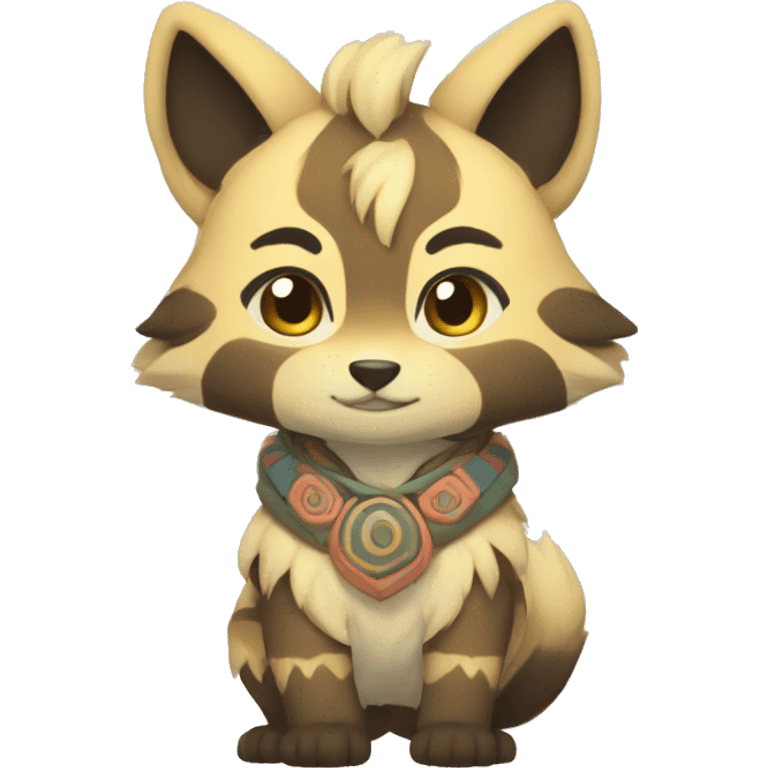 patterns, Kemono-style, Chibi, Anthro-Fur-Sona-Fakémon, Full Body emoji