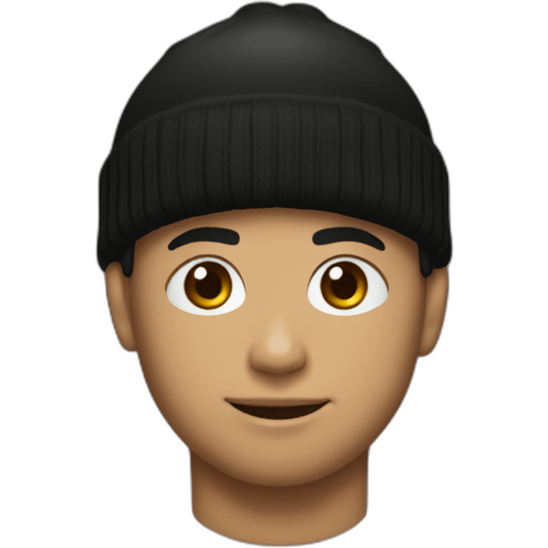 Ronaldo with black beanies emoji