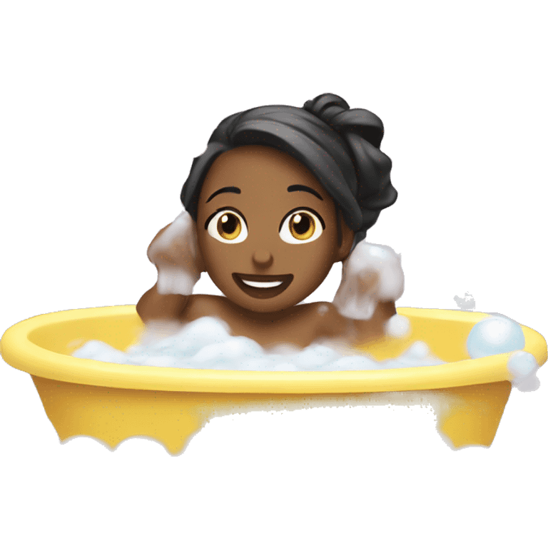 girl bubble bath emoji