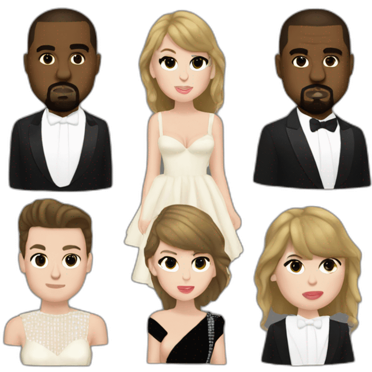 kanye grammys taylor swift emoji