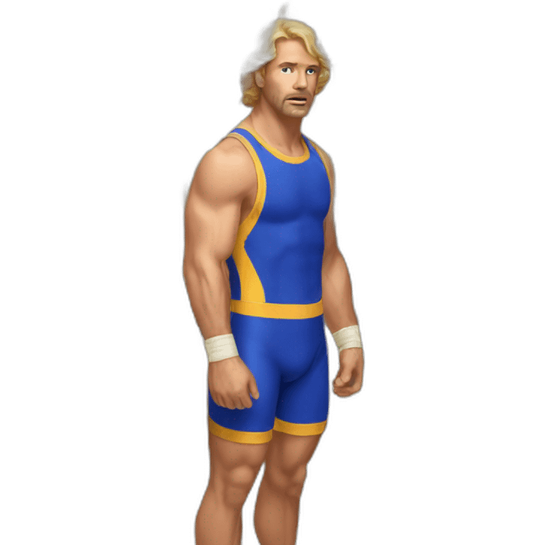 vintage colorful wrestling clothes for white men emoji