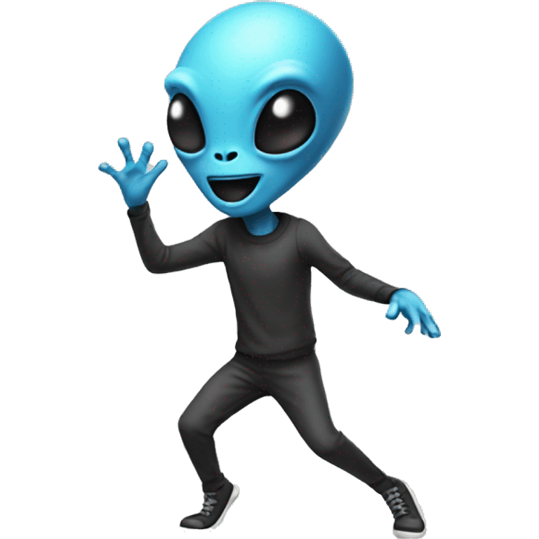 Alien dancing emoji