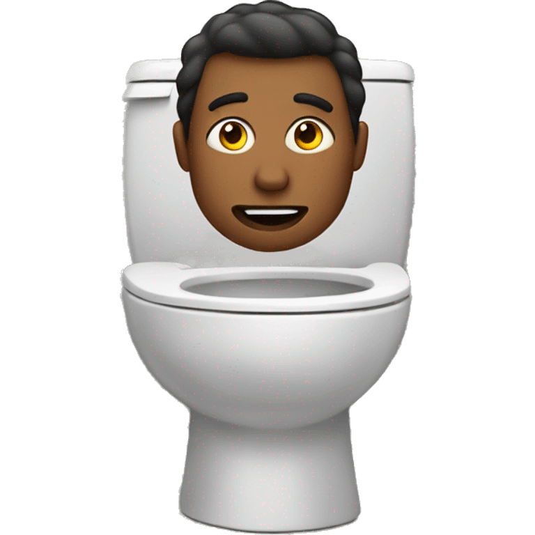 Man inside toilet emoji