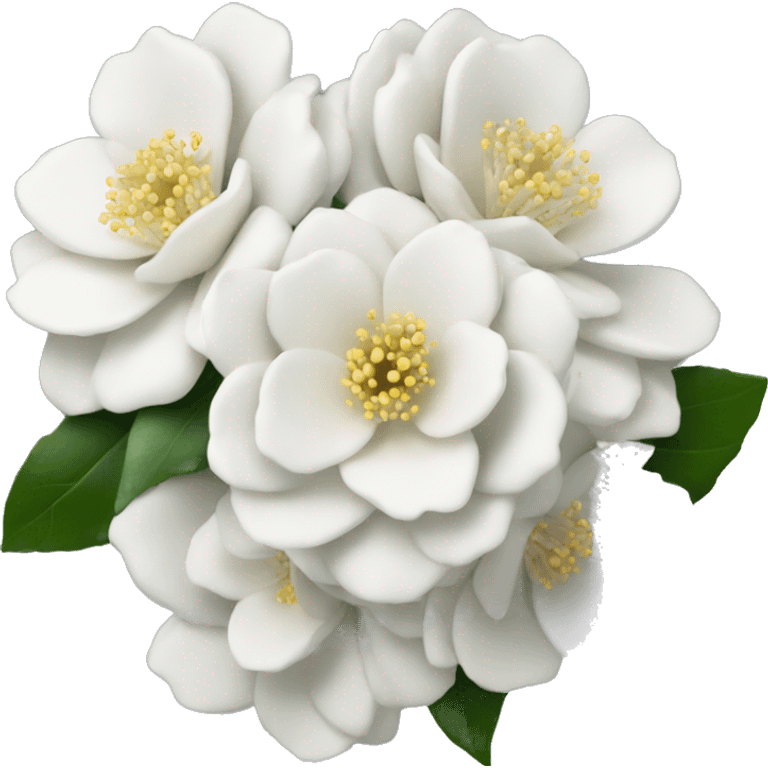 Winter camelia bouquet  emoji