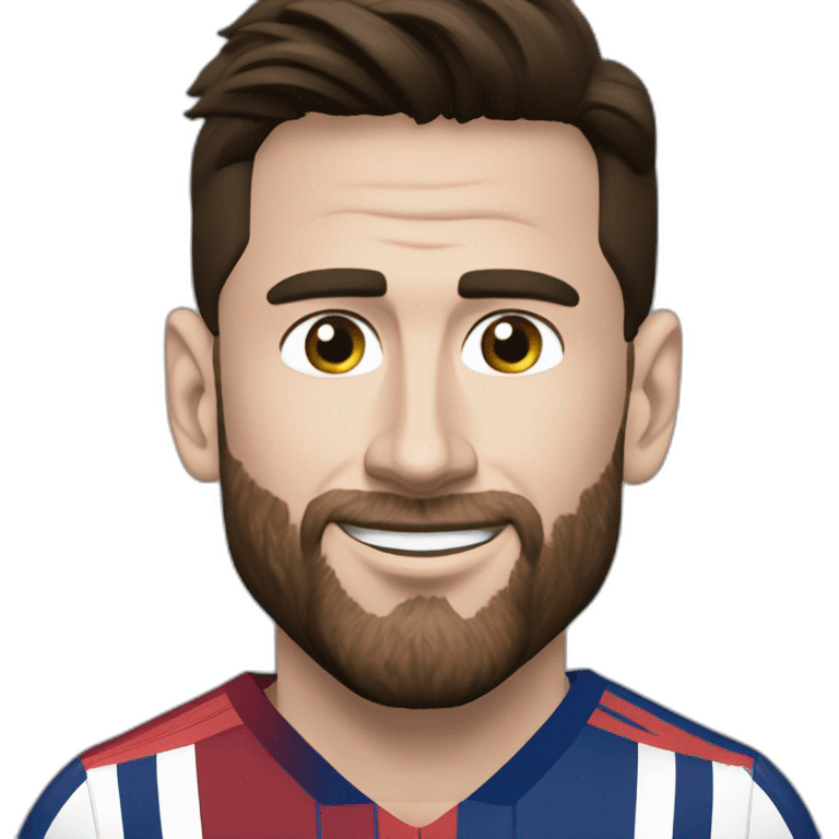 Leo Messi besando a cristiano ronaldo emoji