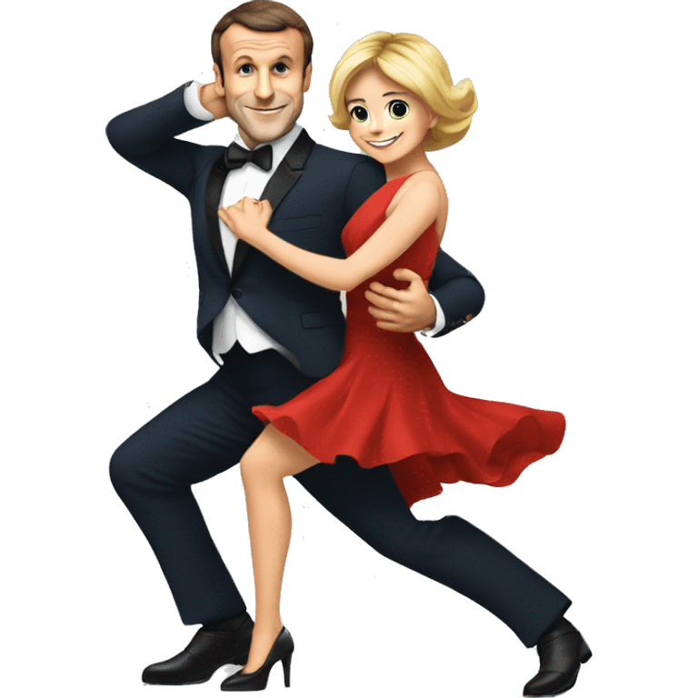 Emmanuel macron qui danse le tango emoji