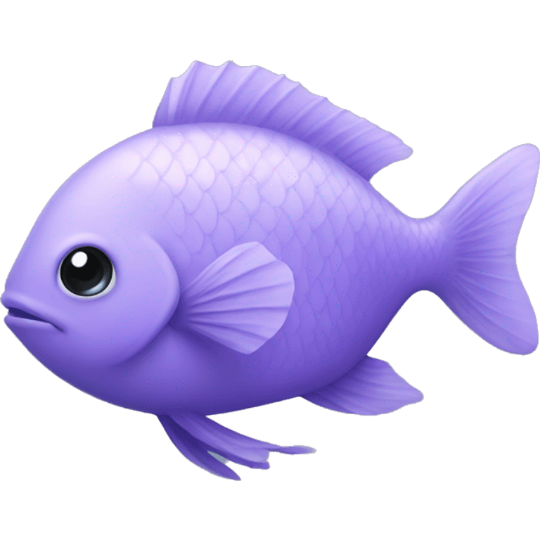 Pastel purple fish emoji