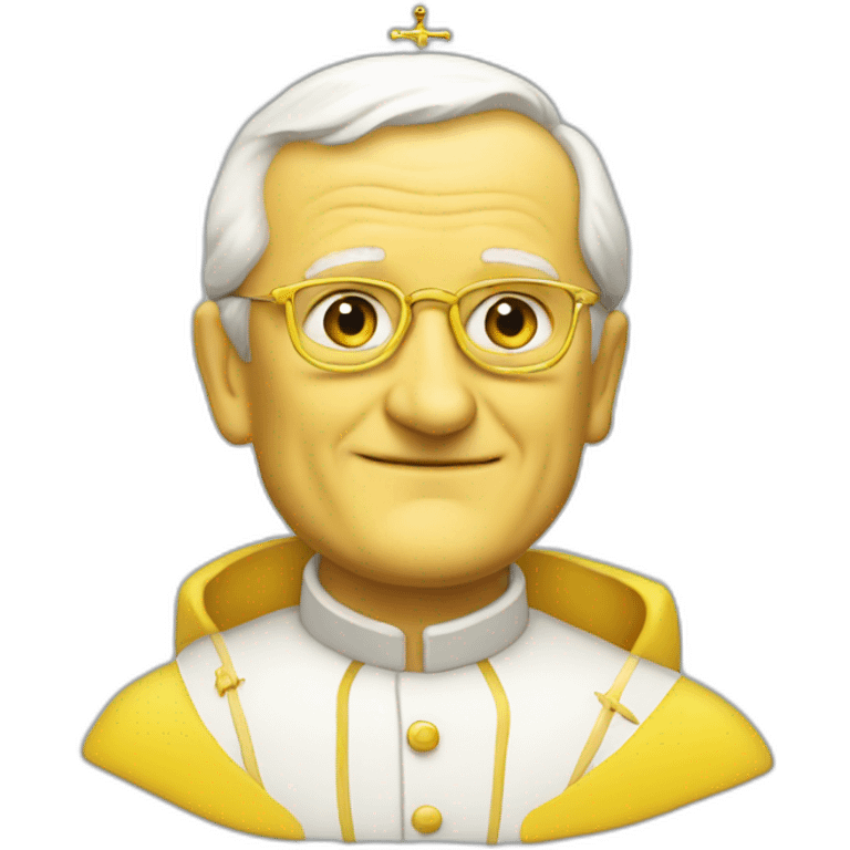 john paul Ii as a yellow submarine emoji