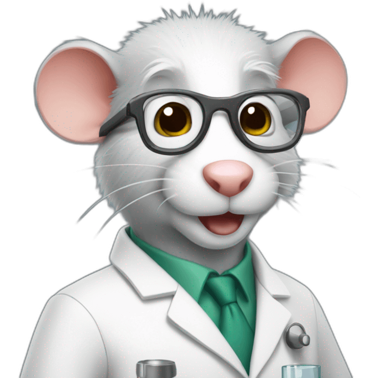 rat scientist nerd emoji