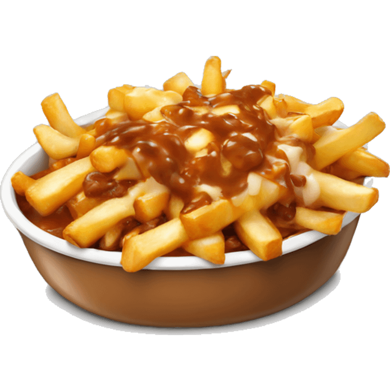 poutine qui mange une poutine emoji