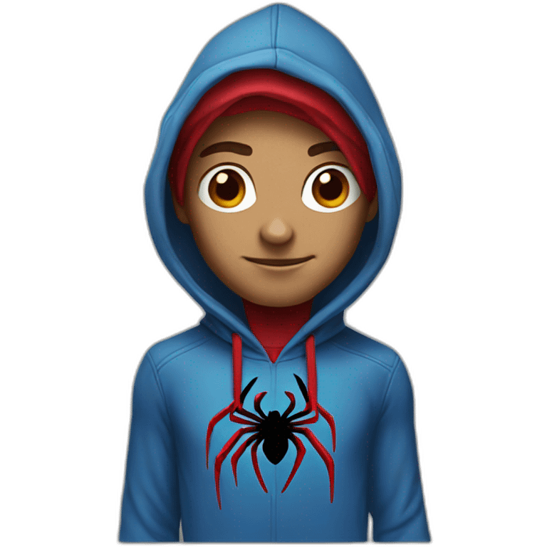 Spider-man with a hoodie emoji