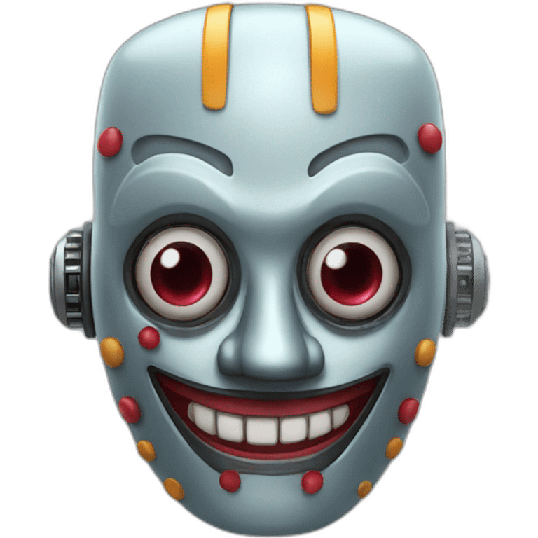 robot clown head emoji