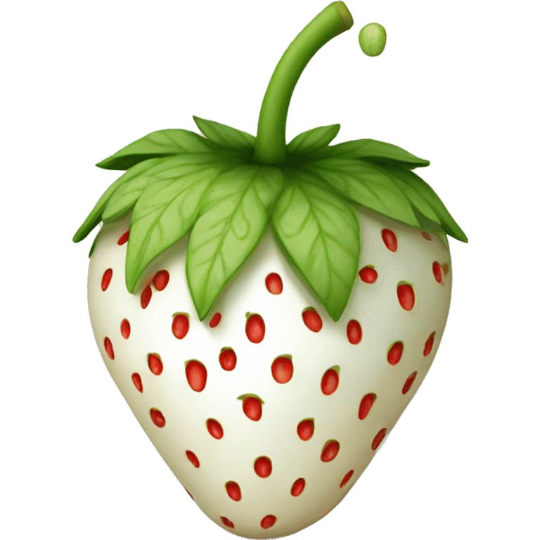 White strawberry  emoji