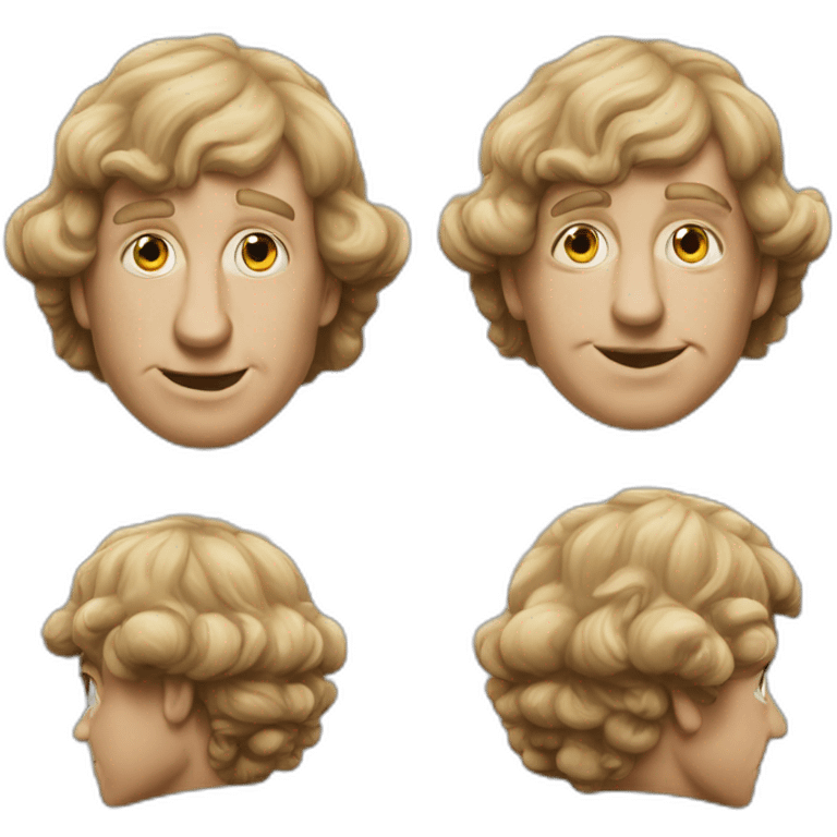 Curly joe of the three stooges emoji