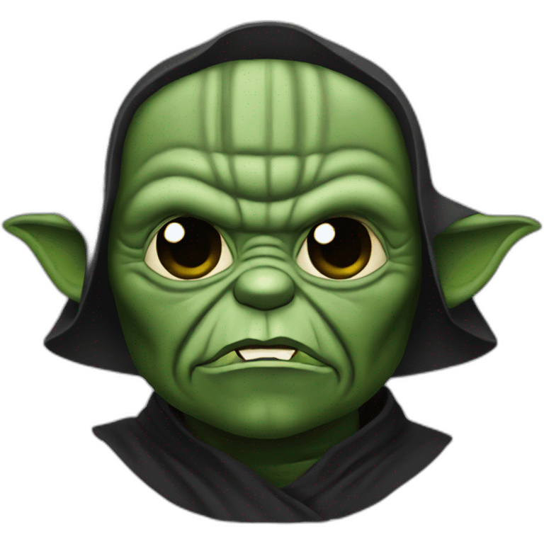 Dark Vador qui embrasse Yoda emoji