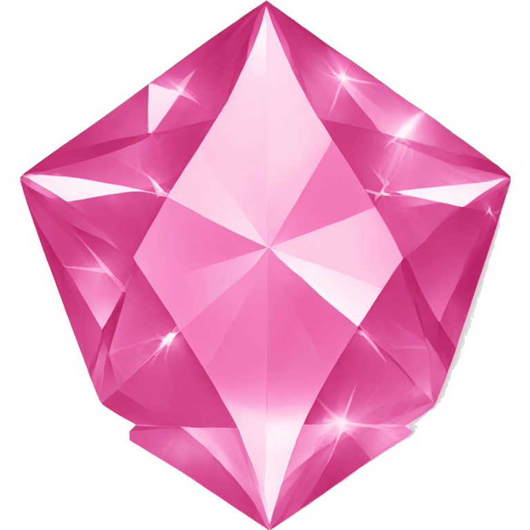 pink diamond with star emoji