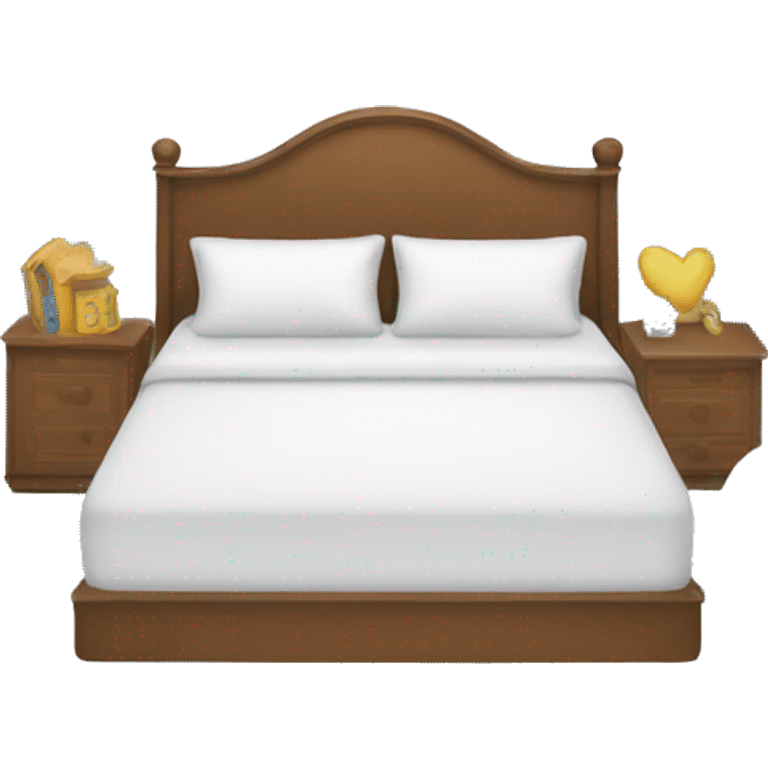 Doublebed surrounded by clouds emoji