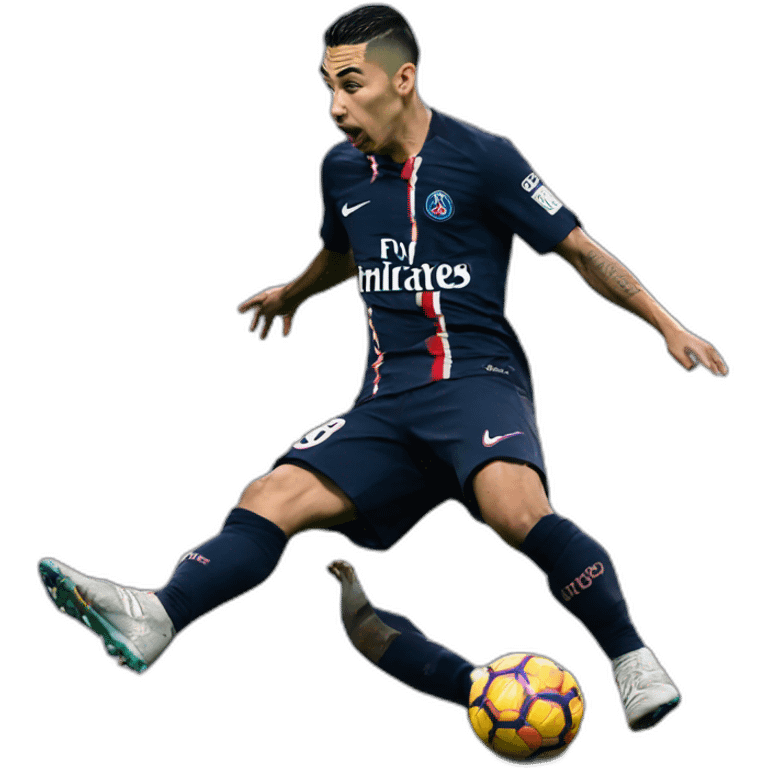 Miguel Almiron destroying psg emoji