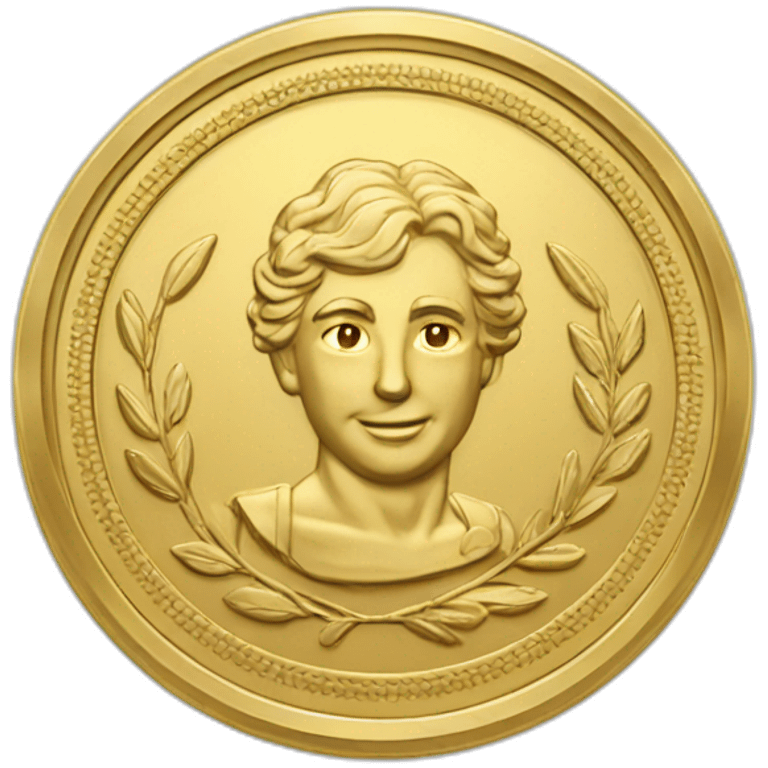 laurel gold coin emoji