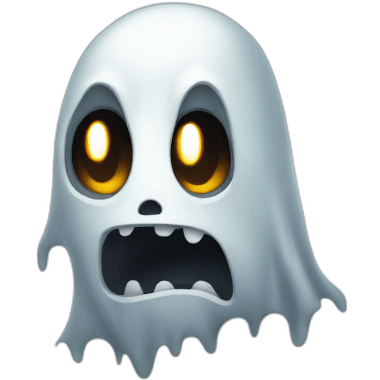 scared ghost emoji