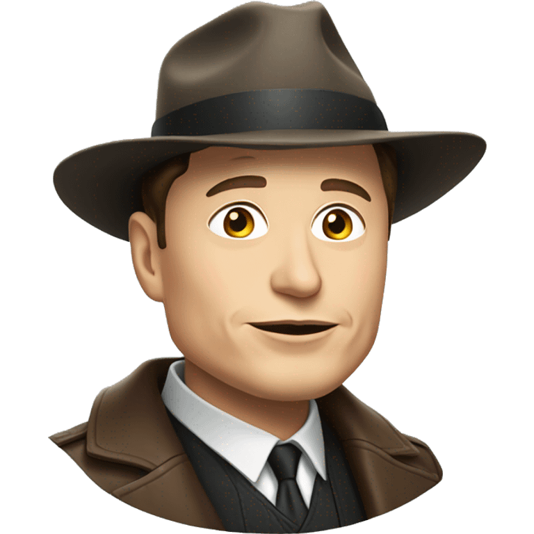 Elon musk with a hat emoji